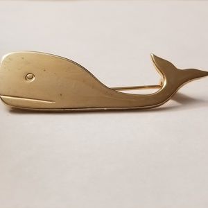 1970s Vintage Whale Brooch